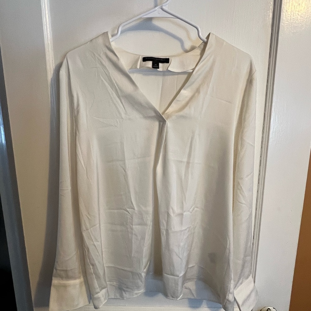 Banana Republic Elegant White Women's Top